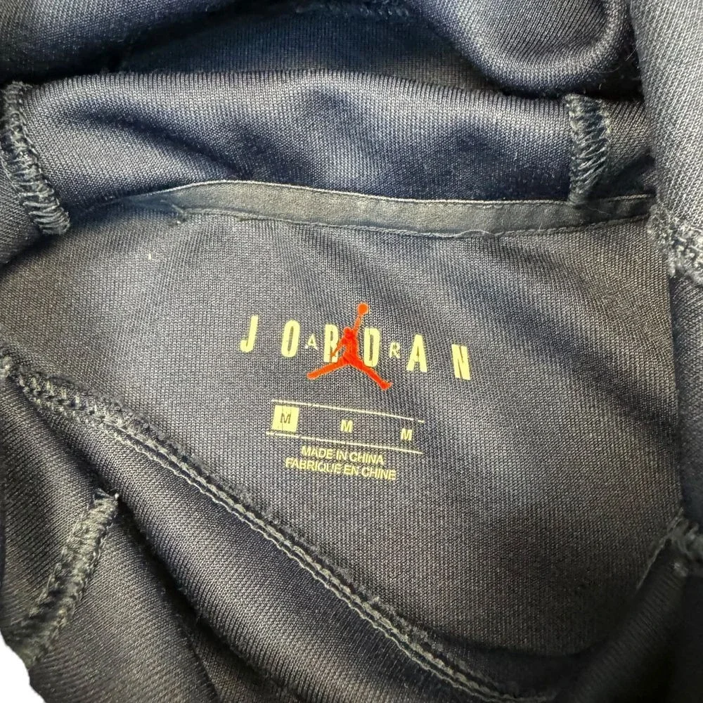 Michigan‎ Jordan Hoodie Men's Medium Wolverines Football Navy Tech Sweatshirt